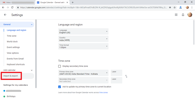 select-import-and-export-option