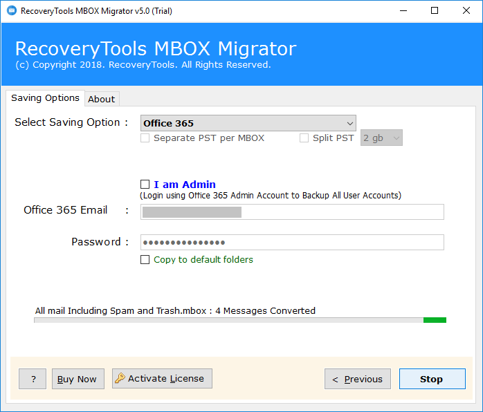 google-takeout-to-office-365-migration-process-is-running