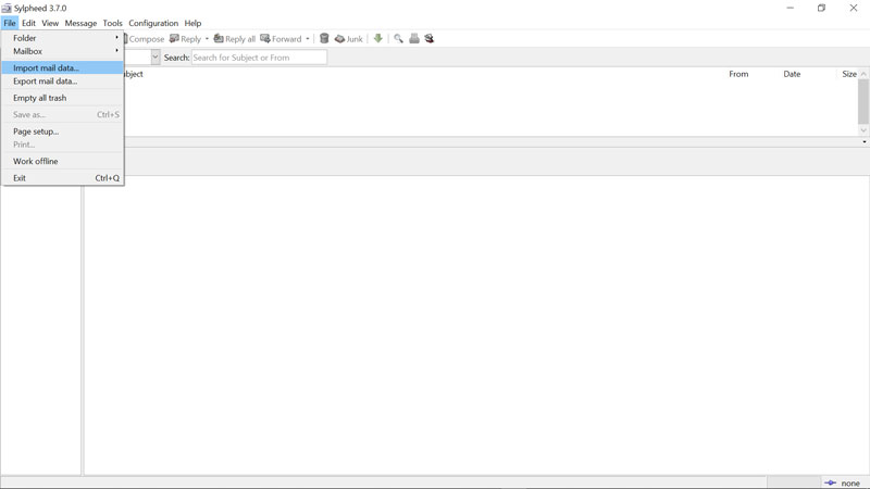 select-import-mail-data