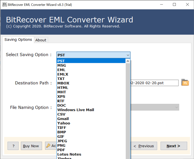 Convert EML File to Word